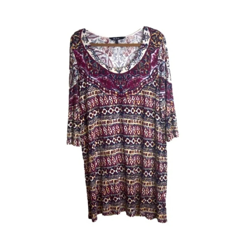 💐Ulla Popken Multicoloured Dress Size 16 18